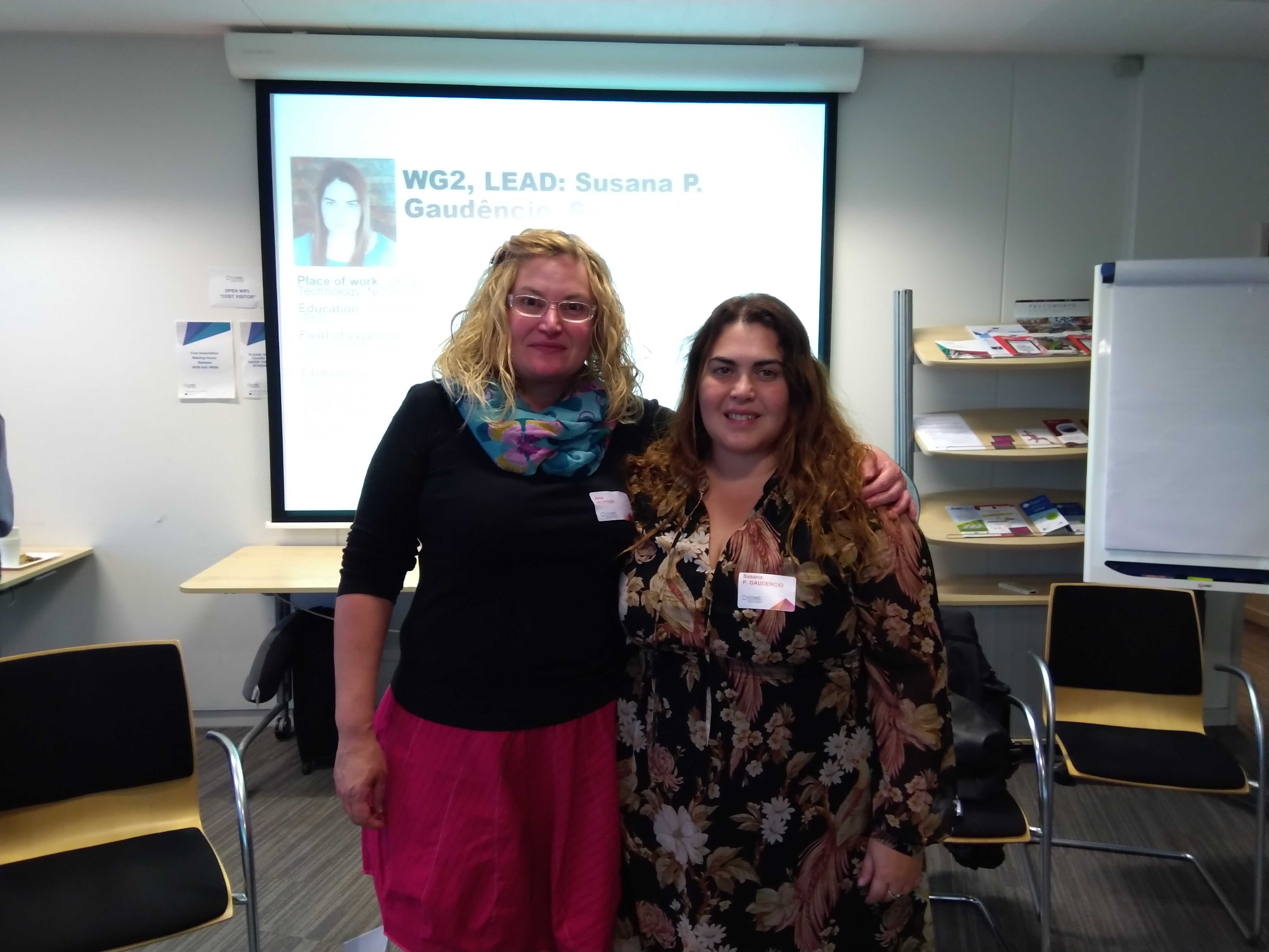 Susana and the chair